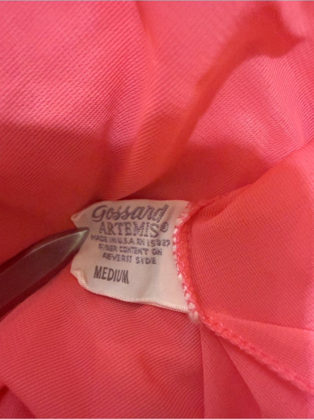 Gossard Artemis Vintage 1970s Nightgown with Robe Set Coral Pink Size Medium EUC - Picture 5 of 5